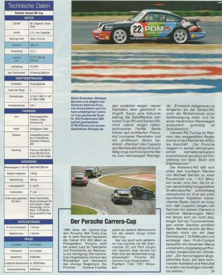 Porsche Carrera RS Cup.